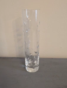 Baccarat Kristall Frankreich Reiskornschliff 8" hoch Zylinder Blumenvase - Bild 1 von 23