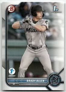 2022 Bowman 1st Edition #BPPF-36 Brady Allen Miami Marlins - Picture 1 of 2
