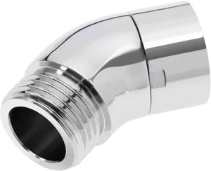Shower Head Elbow Adapter Handheld 45 Degrees Conversion Joint Chrome-Plated - Picture 1 of 6
