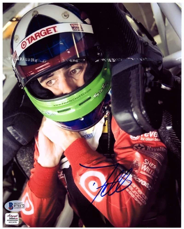 Fotografía de carreras 8x10 firmada por Dario Franchitti Beckett BAS  Foto 1 de 1