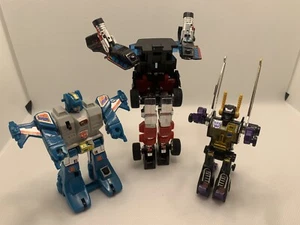 Vintage Transformers G1 Lot w/ rub Trailbreaker Kickback Topspin Decepticon - Picture 1 of 21