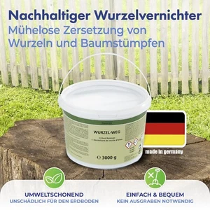 3000g Wurzel-Weg zum Entfernen von Wurzelwerk Stamm Baumwurzel Wurzeln Granulat - Bild 1 von 14
