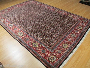 7X10 ESTATE CIRCA 1950 INTRICATE MAHI PATTERN HANDMADE-KNOTTED WOOL RUG 582145 - Picture 1 of 11