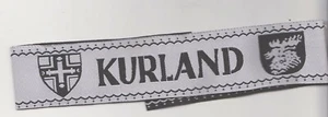 Brazalete del ejército alemán Segunda Guerra Mundial título Kurland BEVO - Imagen 1 de 1