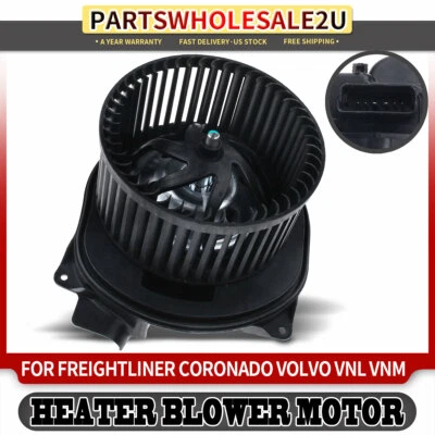 HVAC Blower Motor w/ Wheel for Freightliner Coronado FL50 Volvo VHD VNL VT 06-10 - Image 1 of 4