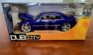 SUPER RARE Jada Toys Dub City Chrysler 300C Blue Diecast 1:24 Custom Reverse... - Picture 1 of 4