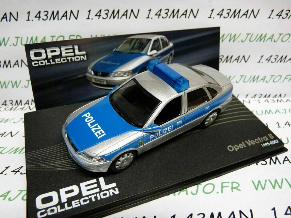 OPE45 voiture 1/43 IXO OPEL collection : VECTRA B Polizei police 1995/2002 - Immagine 1 di 1