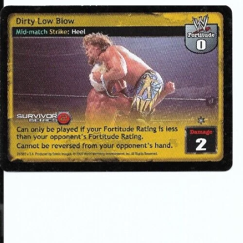 WWE RAW DEAL - SS2 Dirty Low Blow - *FREE SHIPPING* Mid-Match: Strike : Heel - Image 1 of 1