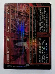Charred Foyer / Warped Space (Borderless) Duskmourn Foil - MTG MYTHIC - Picture 1 of 2