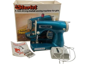 Starlet Vintage Girl's Sewing Machine Battery Operated Lockstitch Electric Model - Picture 1 of 23