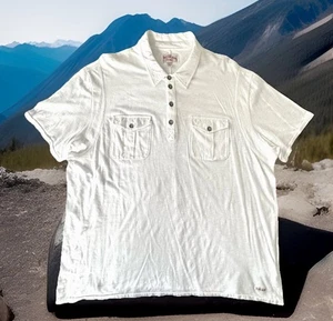 TRUE RELIGION POLOSHIRT MIT 4 KNÖPFEN SLIM-FIT MELIERT WEISS HERREN GRÖSSE 3XL - Bild 1 von 8