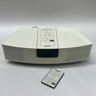 Bose Wave Radio AM FM Stereo Digital Alarm Clock AWR1-1W With Remote *WORKING* - Image 1 of 4