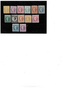 Serbia 1869/79. Prince  Milan , lot stamps I/V printing MH , see description - Picture 1 of 1