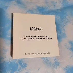NIB Iconic London Lip and cheek cream Trio .10oz - Picture 1 of 5