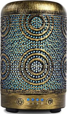 Diffusore Di Oli Essenziali, 100Ml Metallo Diffusore Di Aromi, Ultrasuoni Aromat - Immagine 1 di 4