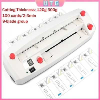 Electric Business Card Cutting Machine 110V Automatic A4 Size Cardboard Cutter - Image 1 of 4