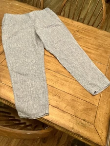 J. Jill Love Leinenhose jeansblau XL elastischer Bund hinten flache Fronttaschen - Bild 1 von 13