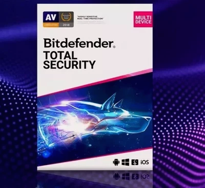Bitdefender Total Security - 1 Year For 1 Windows PC (Best Antivirus Protection) - Image 1 of 2