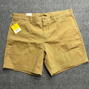 Pantalones Cortos de Campamento Duck Head Talla 38 Chino 7" Para Hombres Caqui Beige Dorado Opaco Ropa de Trabajo - Imagen 1 de 10