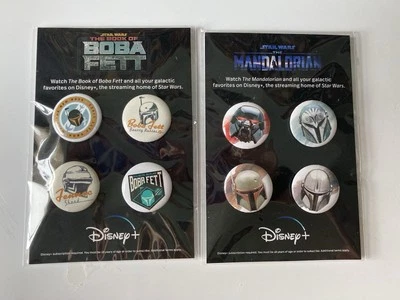 Disney Plus, Star Wars The Mandalorian & The Book Of Boba Fett Pins (set of 8) - Image 1 of 4