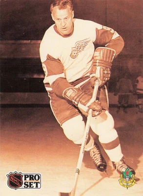 1991-92 Pro Set Hockey Gordie Howe Detroit Red Wings #344 - Image 1 of 2