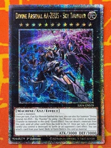 YUGIOH DIVINE ARSENAL AA-ZEUS - SKY THUNDER QUARTER CENTURY SECRET RA04-EN070 - Picture 1 of 2