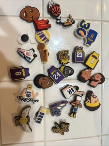 Lebron James, Kobe Bryant, Steph Curry Basketball Kroko Schuh Charms Lot - Bild 1 von 4