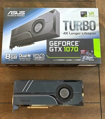 ASUS Turbo GeForce GTX 1070 8GB GDDR5 Graphics Card (TURBO-GTX1070-8G) - Image 1 of 4