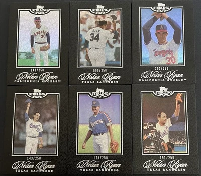 2006 Topps Sterling NOLAN RYAN Six (6) Base Set Cards /250 - Image 1 of 3