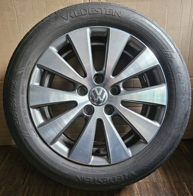 1 original VW Passat B6, EOS 16 Zoll Alufelge 7x16 ET45, Monza 3C0601025C 205/55 - Bild 1 von 4