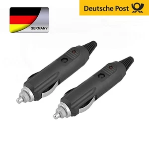 2X Auto Zigarettenanzünder Stecker 12V 5A LED Sicherung KFZ Zigaretten-Anzünder - Bild 1 von 9