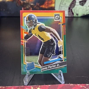 2023 Panini Donruss Joey Porter Jr Red Green Optic Rated Rookie Prizm #386 - Bild 1 von 2