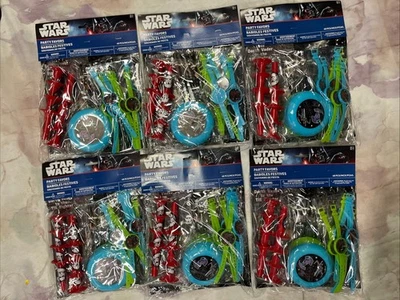 Lote 6 Paquetes Favores Fiesta Star Wars 48 Piezas Cada Pegatinas Actividad Niños Cumpleaños Foto 1 de 4