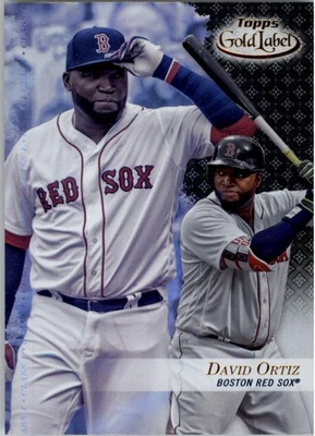 2017 Topps Gold Label Class 1 Black #72 David Ortiz - BB - Image 1 of 2
