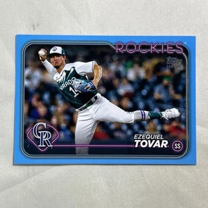 2024 Topps Japan Edition #134 Ezequiel Tovar Blue Parallel 026/150 Rockies MLB - Bild 1 von 8