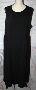 Shein Curve Women's Black Sleeveless Back Zip Midi Dress Plus Size 2XL *NWOT* - Picture 1 of 2