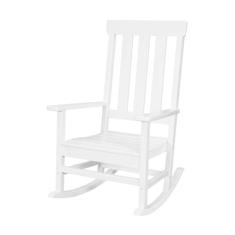 Portside Traditional Rocking Chair - White - New - Free shipping - Image 1 of 2
