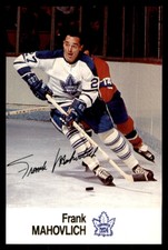 1988-89 ESSO NHL ALL-STAR COLLECTION FRANK MAHOVLICH TORONTO MAPLE LEAFS #NNO