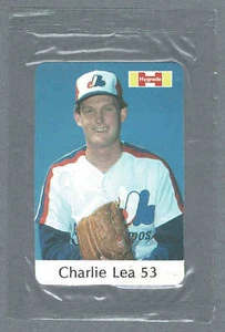 1982 Hygrade Meats Montreal Expos Charlie Lea in Original Cello Pack - Bild 1 von 3