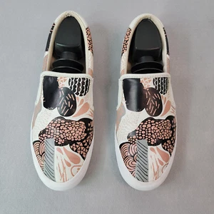 Bucketfeet Sneakers Womans Size 9W Decoupage Abstract Wearable Art Uberpup Colab - Picture 1 of 10