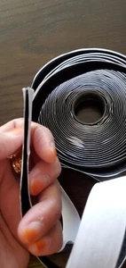 Valcro tape Black Self Adhesive Sticky Hook & Loop Fastener Tape, - Picture 1 of 6