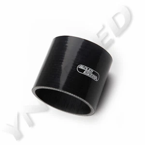 US SHIP 3.25" ID Silicone Hose Turbo Intake Straight Coupler Tube 76.2mm Black - Picture 1 of 7