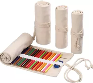 36/48/72 Slots Colored Pencil Wrap Pencils Roll Holder Coloring Pencils Organize - Picture 1 of 6