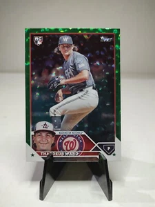 2023 Topps Update Green Foil US111 Thaddeus Ward Washington Nationals #/499 RC - Picture 1 of 2