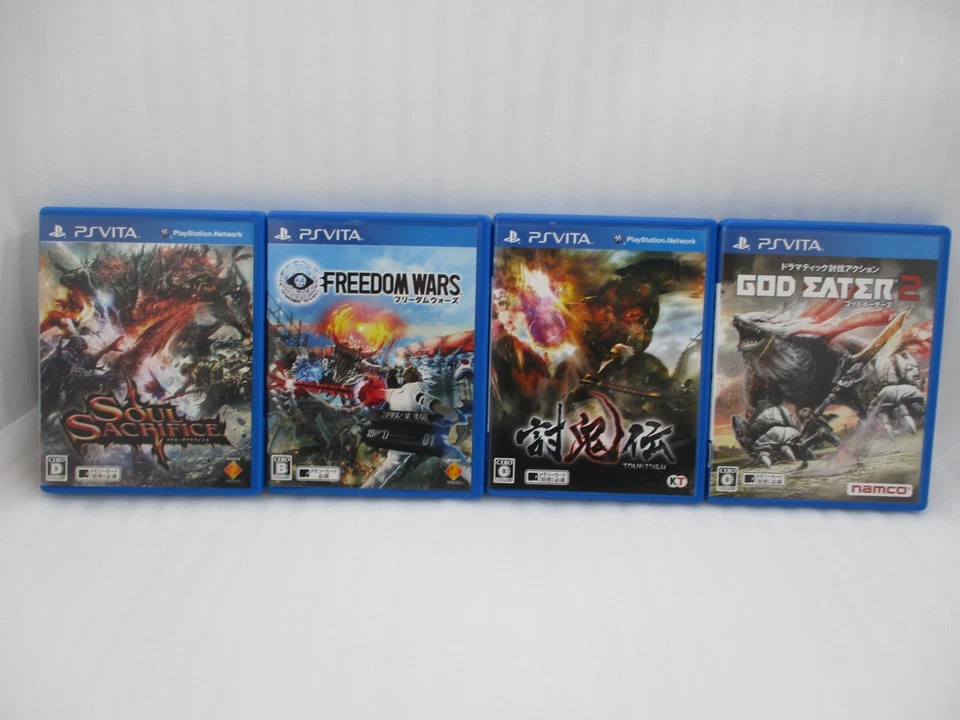 PS VITA GOD EATER 2 TOUKIDEN SOUL SACRIFICE & FREEDOM WARS 4Games Japan import - Image 1 of 4