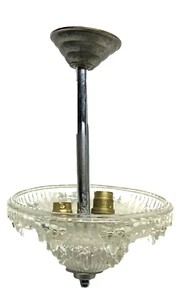 Ancienne SUSPENSION LUSTRE ART-DECO 1930 - Picture 1 of 4