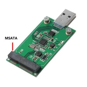USB 3.0 mSATA Mini SATA SSD adapter card as USB disk driver - Picture 1 of 6