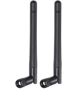 2-pack RP-SMA Antenna for WiFi 2.4GHz 5Ghz Wireless Router or Card Female Pin - Picture 1 of 13