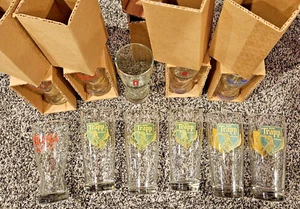 Set of 11 Beer Glasses With Logos Perfect For Any Man Cave - Picture 1 of 9
