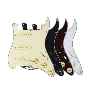 Golpeador cargado de guitarra ST SSS precableado FLEOR Alnico 5 pastillas interruptor para ST - Imagen 1 de 25